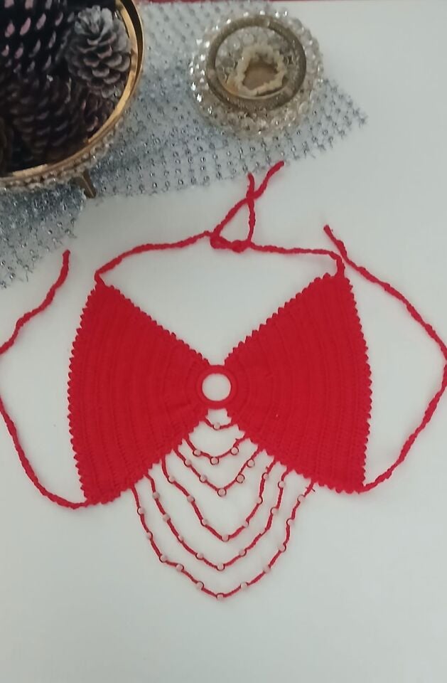 Tığ İşi Örgü Büstiyer