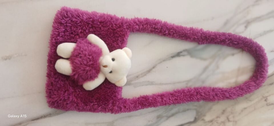 Ayıcıklı çantasıyla ikili bebek takımı