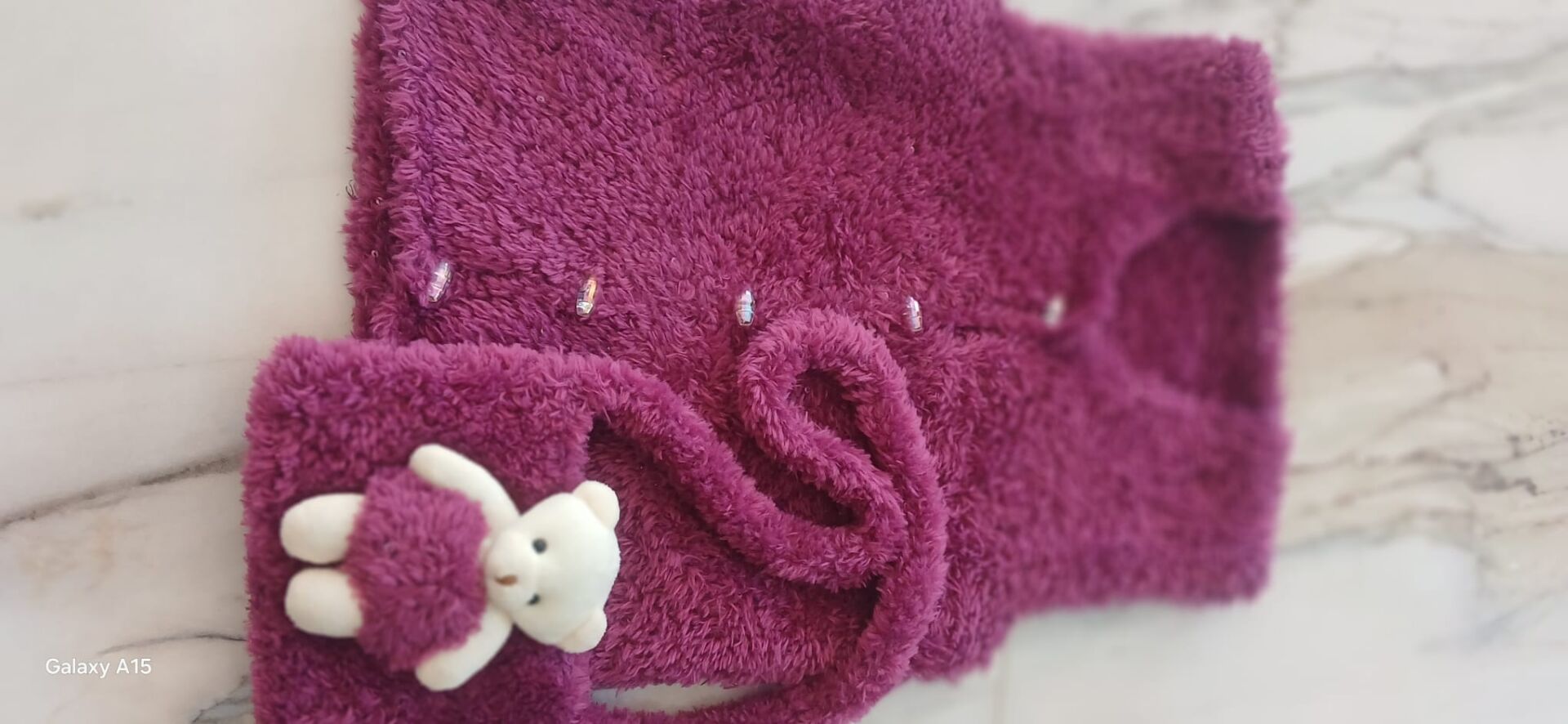 Ayıcıklı çantasıyla ikili bebek takımı