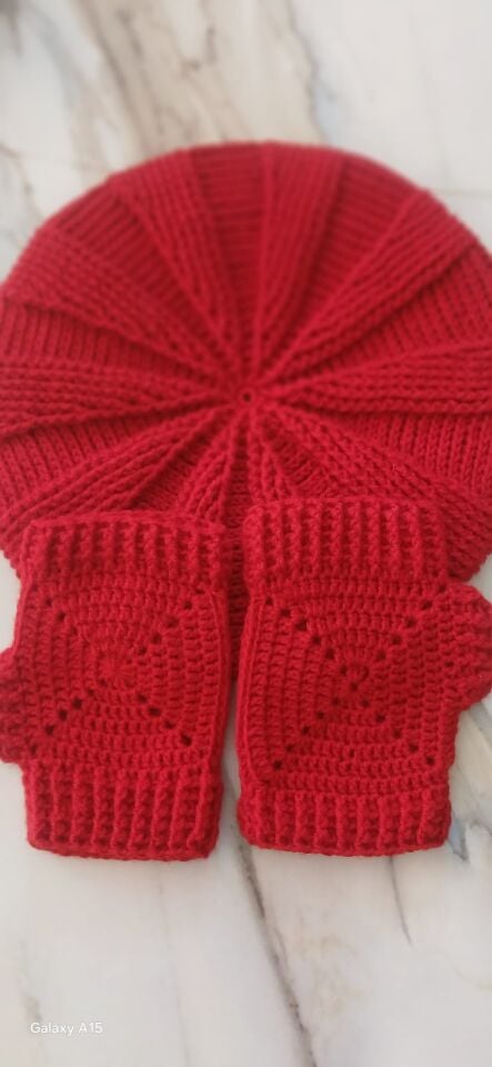 Ressam beresi / yarım parmak eldiven