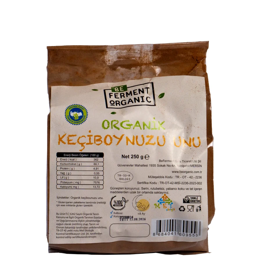 Organik Keçiboynuzu Unu 250 Gr