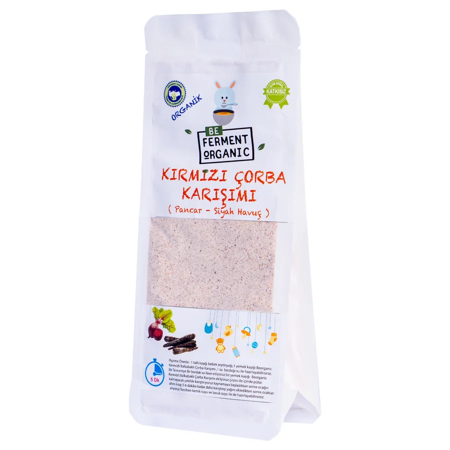 Organik Kırmızı Sebzeli Ek Gıda Çorbası 180 Gr