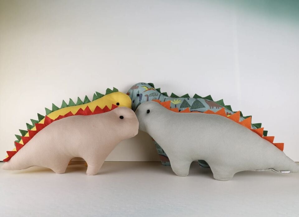 Uyku Arkadaşım Bez Oyuncak (Dinazor)