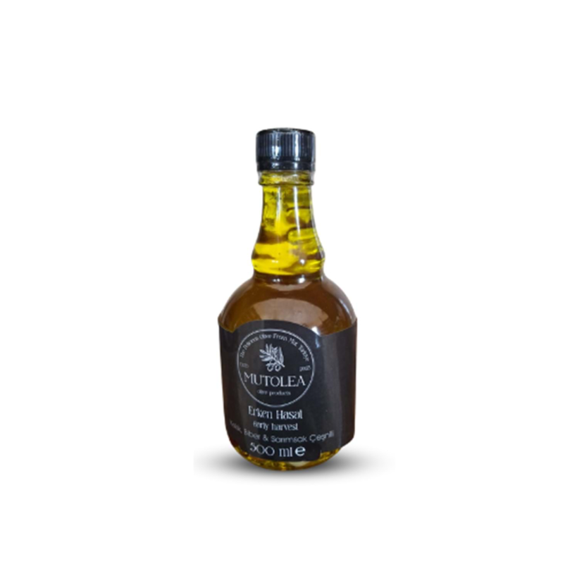 Kekik ve Sarımsak Çeşnili Erken Hasat Zeytinyağı-500ml