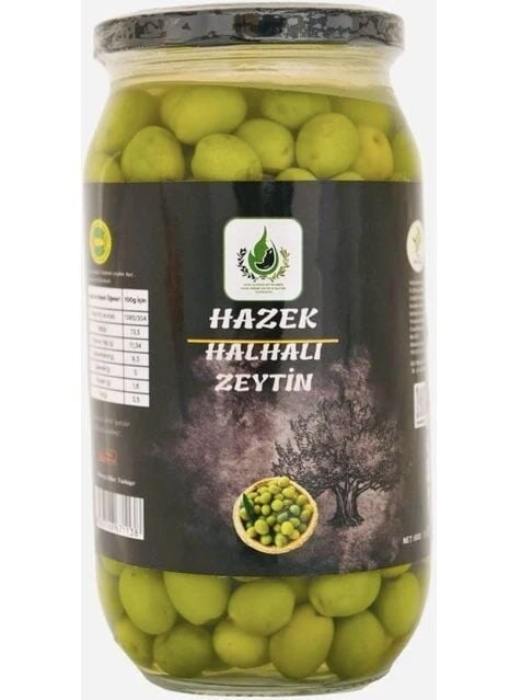 Halhali Yeşil Zeytin El Kırması 600 Gr